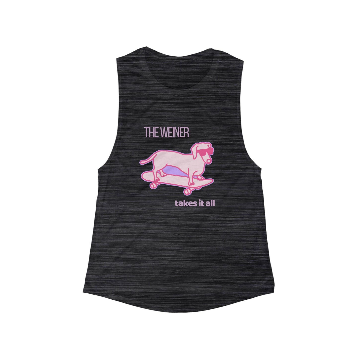 The Weiner Takes it All - Women's Flowy Muscle Tank