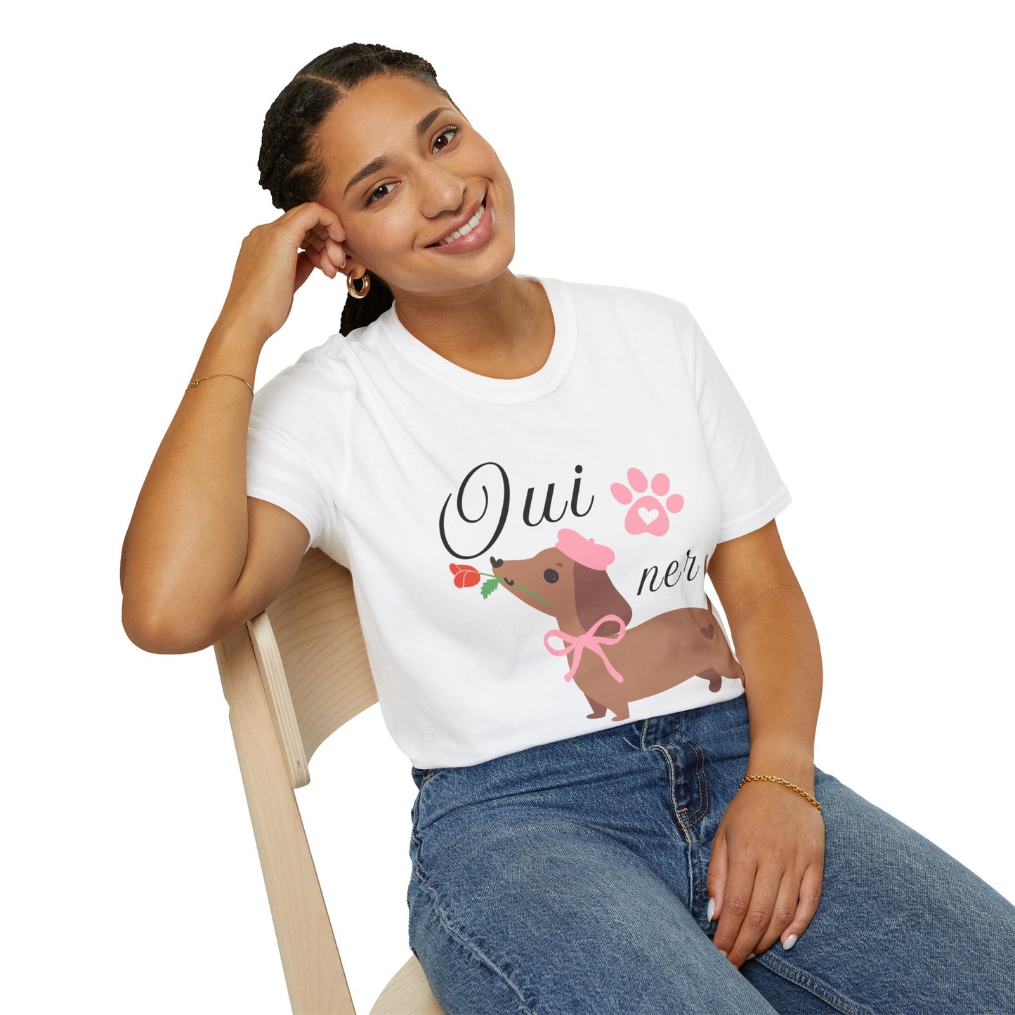 Oui Ner” Dachshund Tee