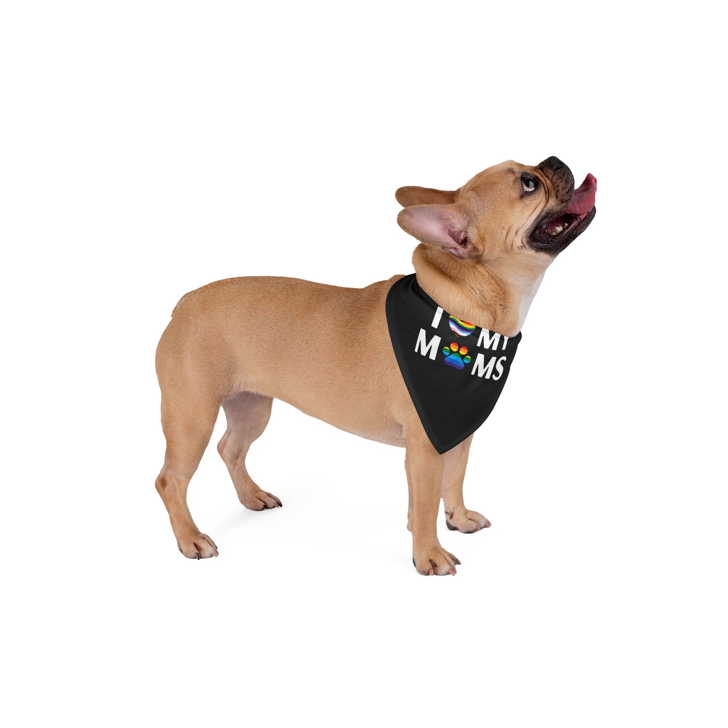 I Love My Moms - Dog Bandana