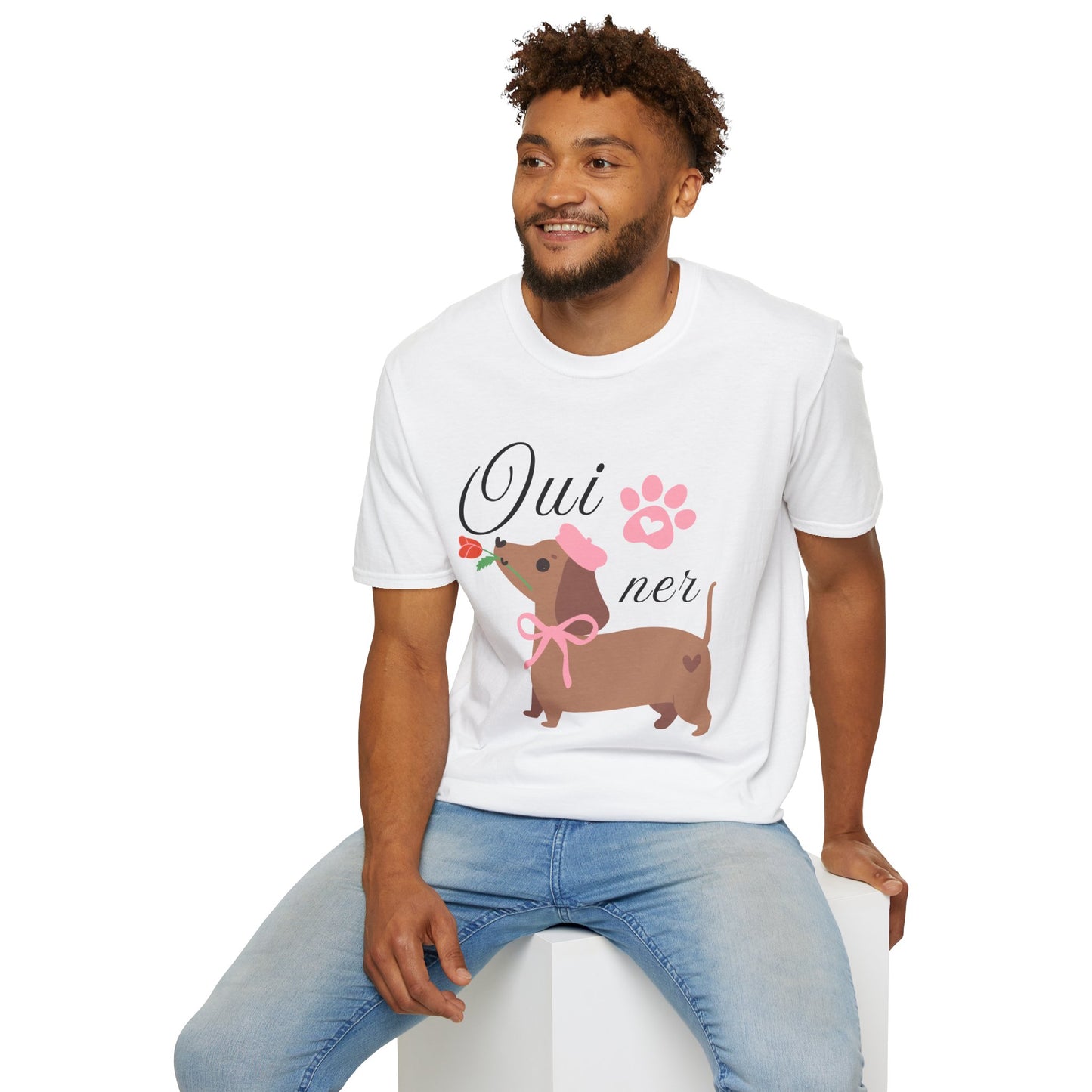 Oui Ner” Dachshund Tee