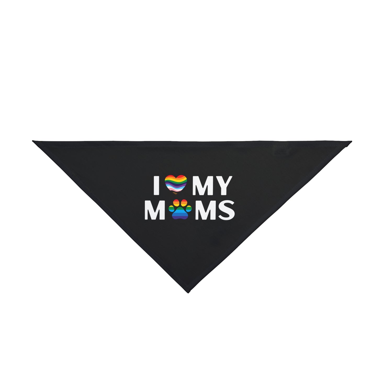 I Love My Moms - Dog Bandana