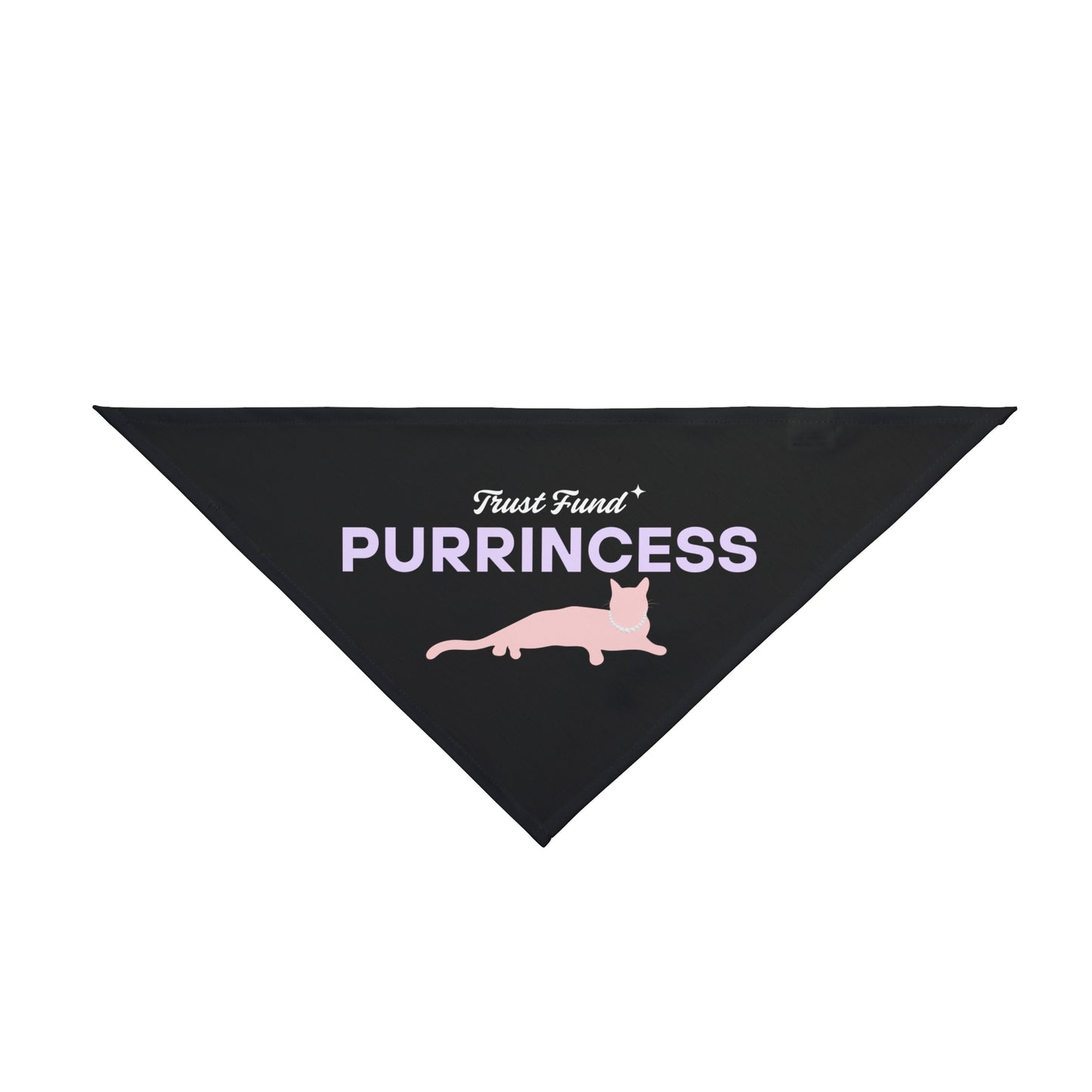 Trust Fund Purrincess - Cat Bandana