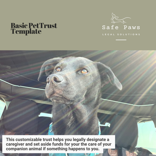 Basic Pet Trust Template