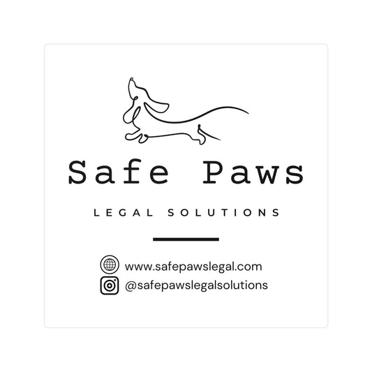 Safe Paws - 4x4 Vinyl Sticker
