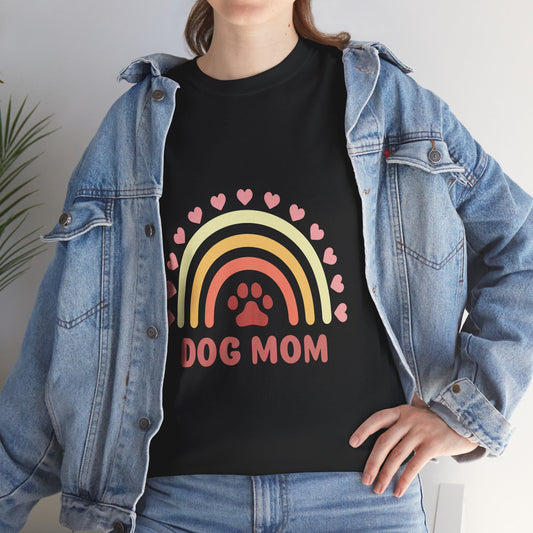 🌈 Dog Mom – Unisex Tee (Rainbow Edition)