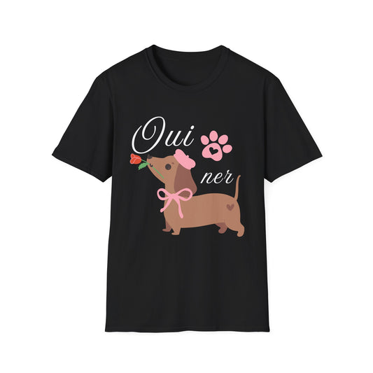 Oui Ner” Dachshund Tee
